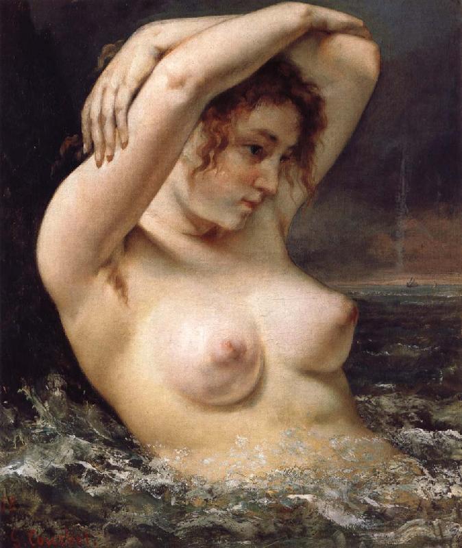 Gustave Courbet The Woman in the Waves
